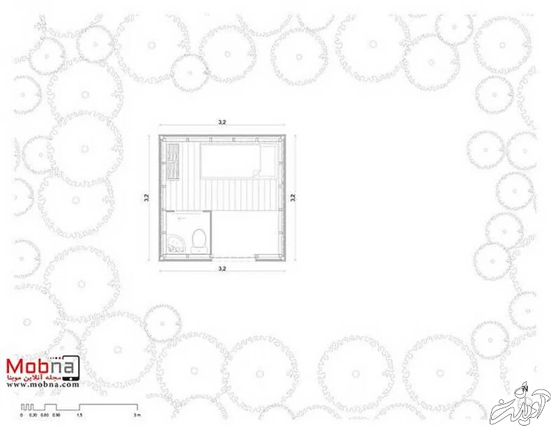 (تصاویر) این ویلای زیبا فقط ۱۵ متر مربع!